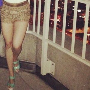 Dark Taupe Lace Shorts *SALE*